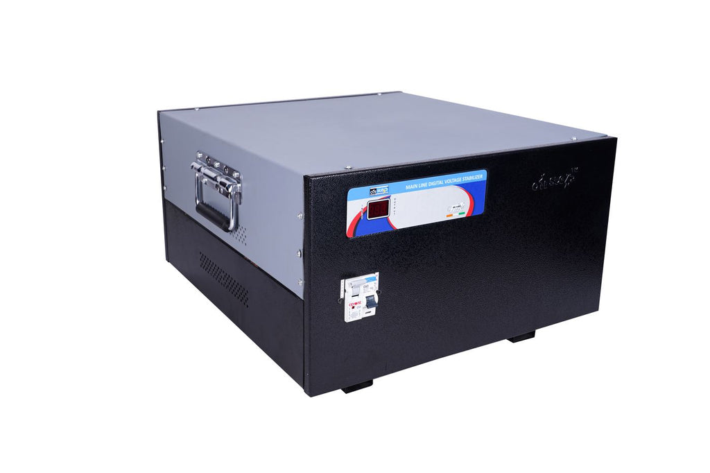 O1e Step 10 kVA main line stabilizer, side view