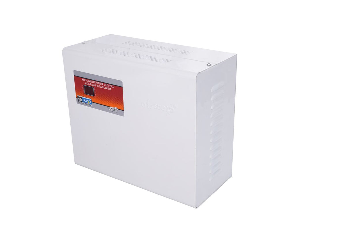 O1e Step white AC stabilizer, perspective view